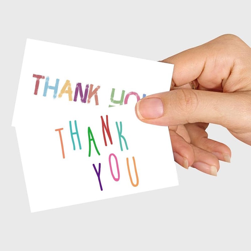 WEIZHEN Mini Thank You Card 240-Count Thank You for Your Order Cards - Thank You For Supporting My Business Cards, 6 Styles - 2" x 3.5" Small Customer Appreciation Cards for Shops, Online Retailers, Business Owners - Image 3